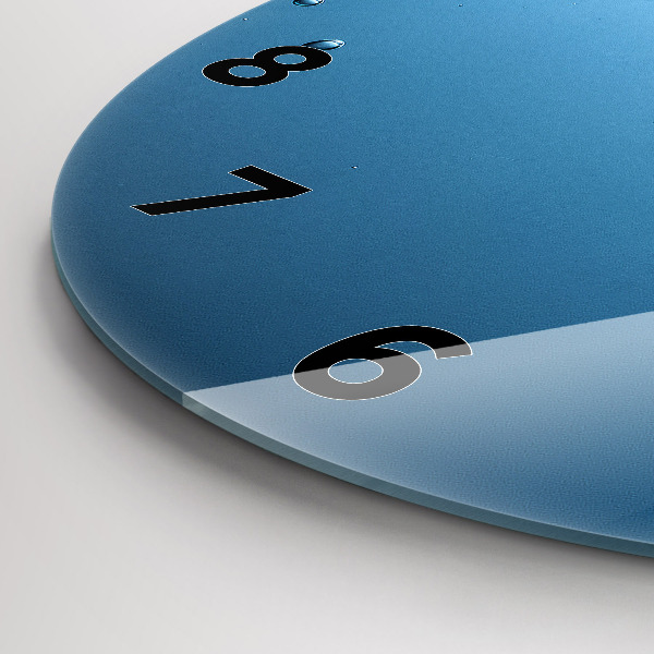 Zegar szklany okrągły Widok pod wodą