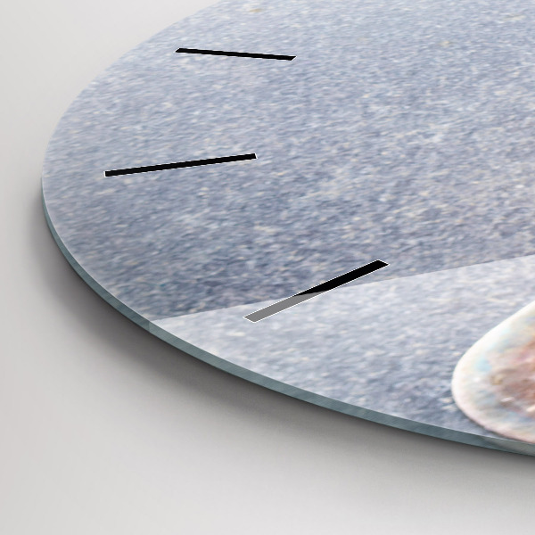 Zegar szklany okrągły Kawałek ciasta