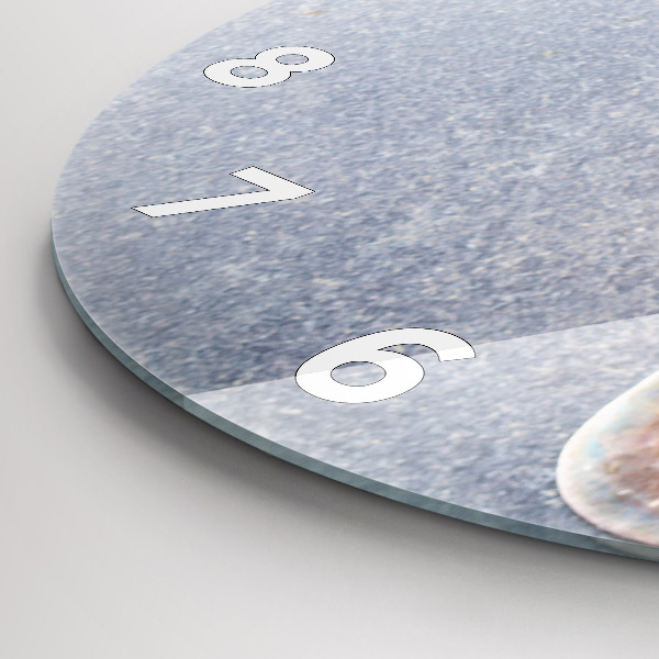 Zegar szklany okrągły Kawałek ciasta