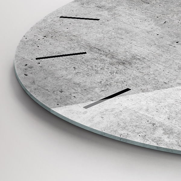 Zegar okrągły z nadrukiem Surowa ściana