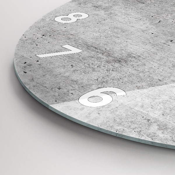 Zegar okrągły z nadrukiem Surowa ściana