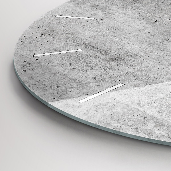 Zegar okrągły z nadrukiem Surowa ściana