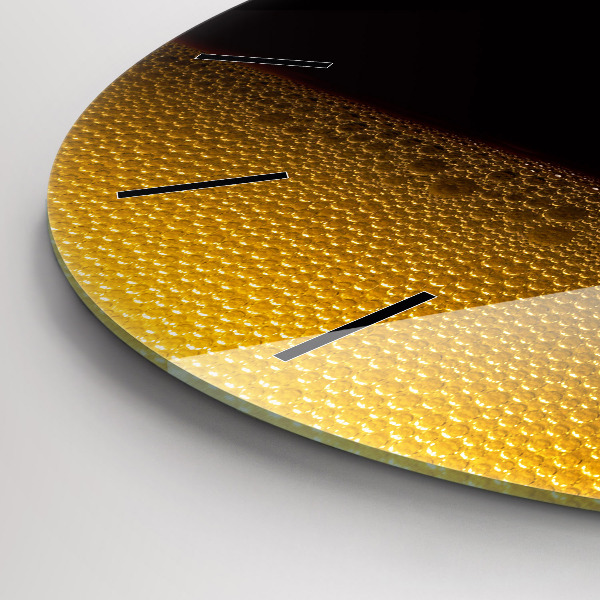 Zegar okrągły z nadrukiem Sok pomarańczowy