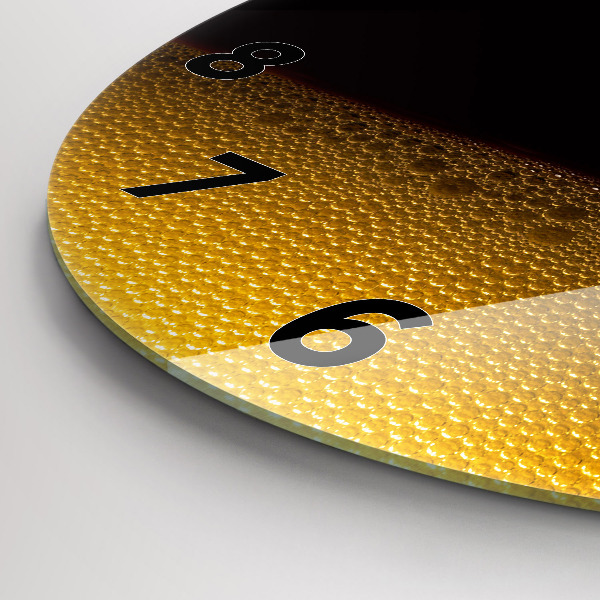 Zegar okrągły z nadrukiem Sok pomarańczowy