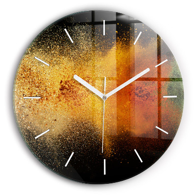 Zegar okrągły z nadrukiem Rozsypane przyprawy