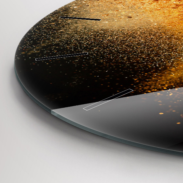 Zegar okrągły z nadrukiem Rozsypane przyprawy