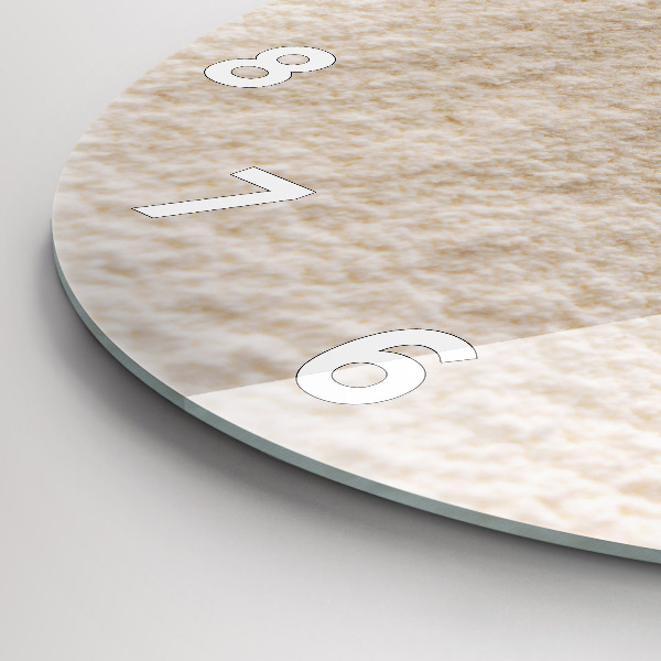 Zegar okrągły z nadrukiem Mąka i kłosy zboża