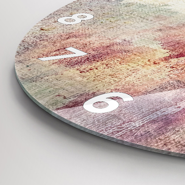 Zegar ścienny okrągły Malowana abstrakcja