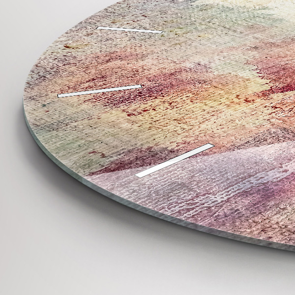 Zegar ścienny okrągły Malowana abstrakcja