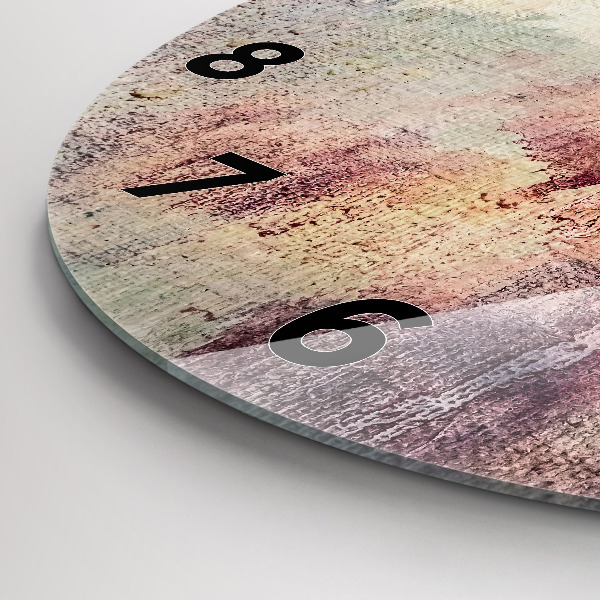 Zegar ścienny okrągły Malowana abstrakcja