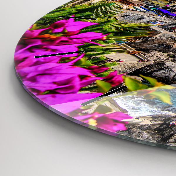 Zegar ścienny okrągły Wybrzeże Cinque Terre