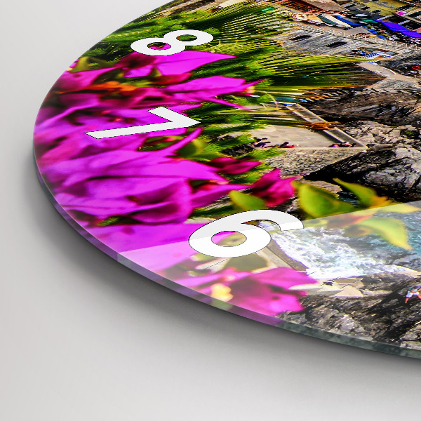 Zegar ścienny okrągły Wybrzeże Cinque Terre