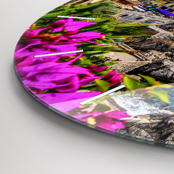 Zegar ścienny okrągły Wybrzeże Cinque Terre