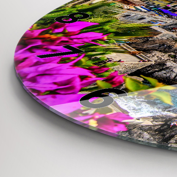 Zegar ścienny okrągły Wybrzeże Cinque Terre