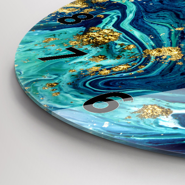 Zegar ścienny okrągły Abstrakcja nowoczesna