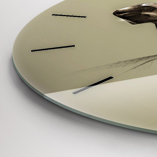 Zegar ścienny okrągły Graficzny łoś