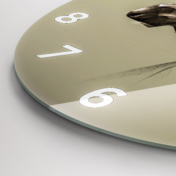 Zegar ścienny okrągły Graficzny łoś