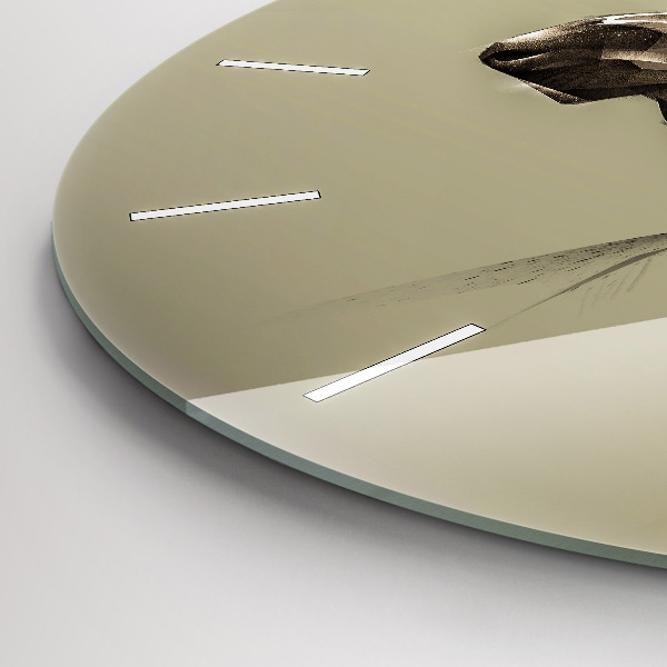 Zegar ścienny okrągły Graficzny łoś