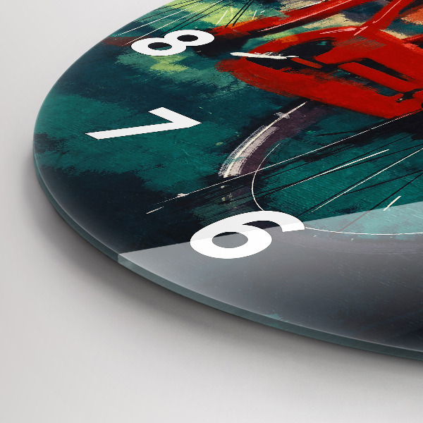 Zegar okrągły Malowany rower