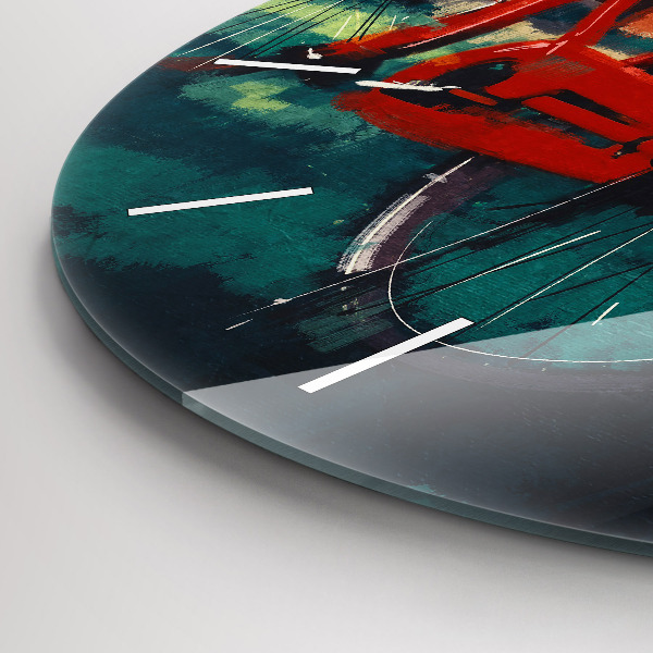 Zegar okrągły Malowany rower