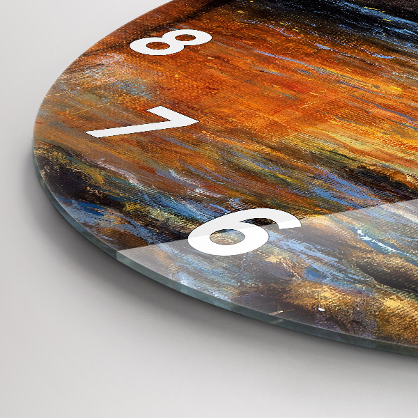 Zegar okrągły z nadrukiem Sztuka artystyczna