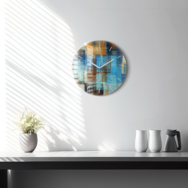 Zegar okrągły Kolorowe tło – abstrakcja