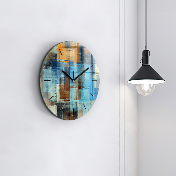 Zegar okrągły Kolorowe tło – abstrakcja