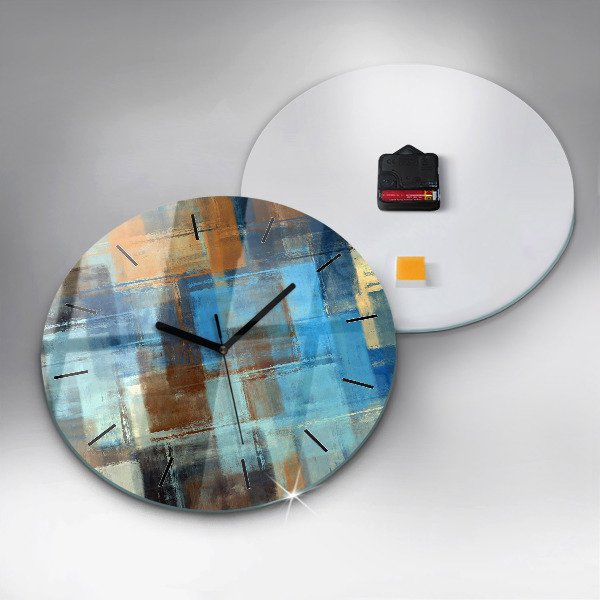 Zegar okrągły Kolorowe tło – abstrakcja