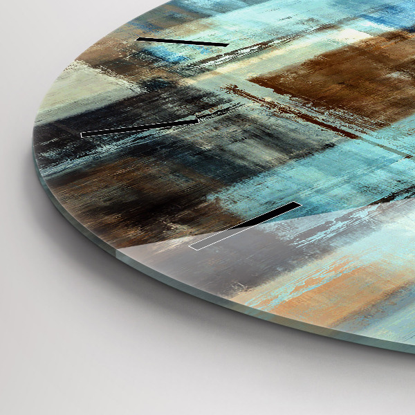 Zegar okrągły Kolorowe tło – abstrakcja