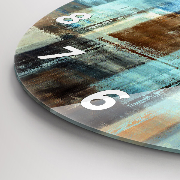 Zegar okrągły Kolorowe tło – abstrakcja