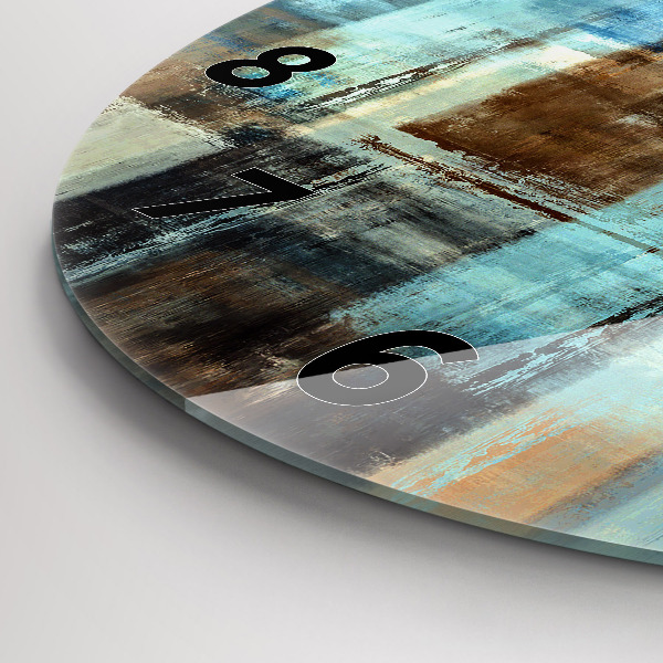 Zegar okrągły Kolorowe tło – abstrakcja