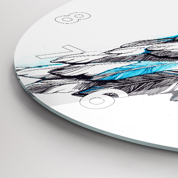 Zegar ścienny okrągły Imitacja ptasich skrzydeł