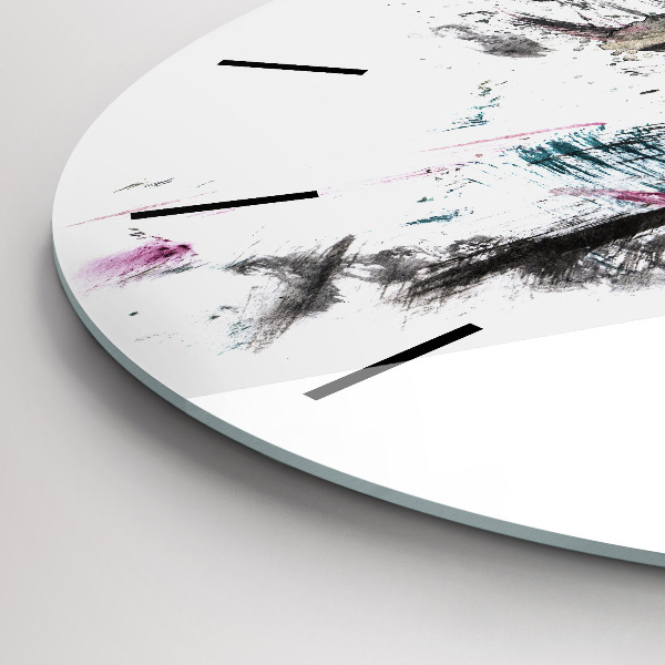 Zegar ścienny okrągły Profil malowanego wilka