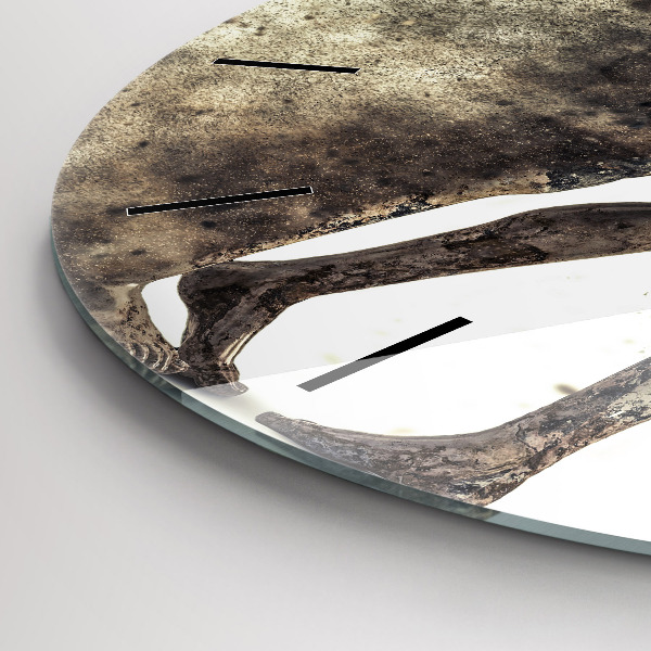 Zegar ścienny okrągły Abstrakcja ludzie z piasku