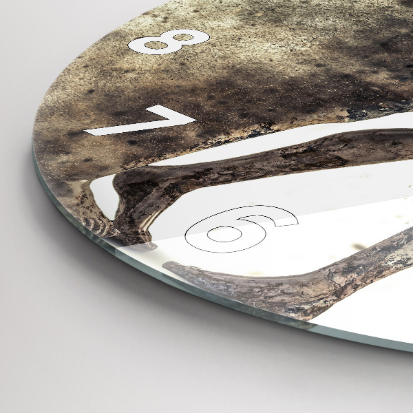 Zegar ścienny okrągły Abstrakcja ludzie z piasku