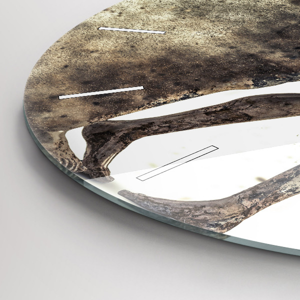 Zegar ścienny okrągły Abstrakcja ludzie z piasku