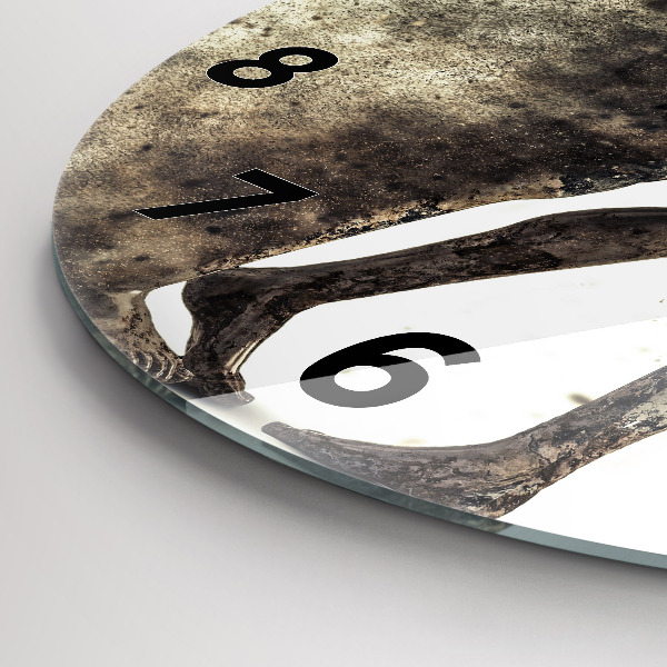 Zegar ścienny okrągły Abstrakcja ludzie z piasku