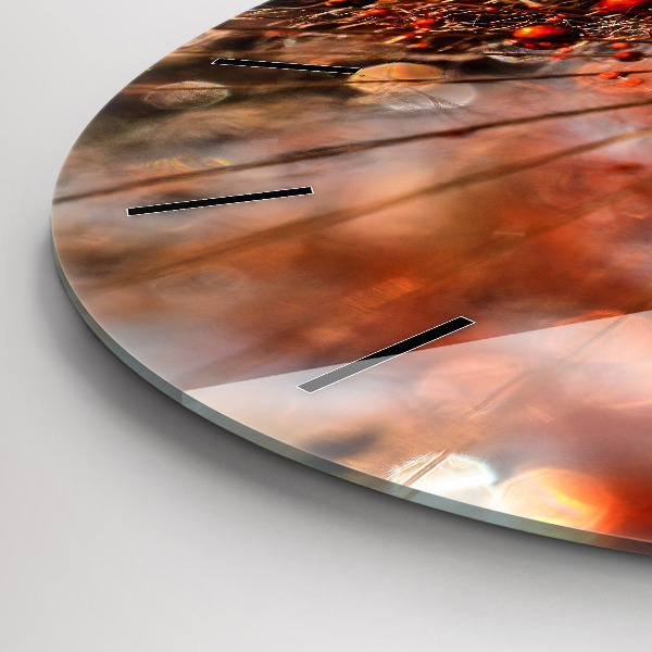 Zegar ścienny okrągły Dmuchawiec z rosą