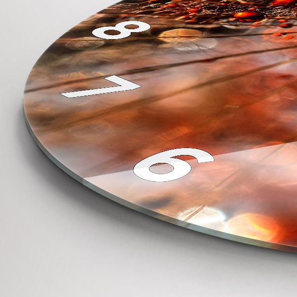 Zegar ścienny okrągły Dmuchawiec z rosą