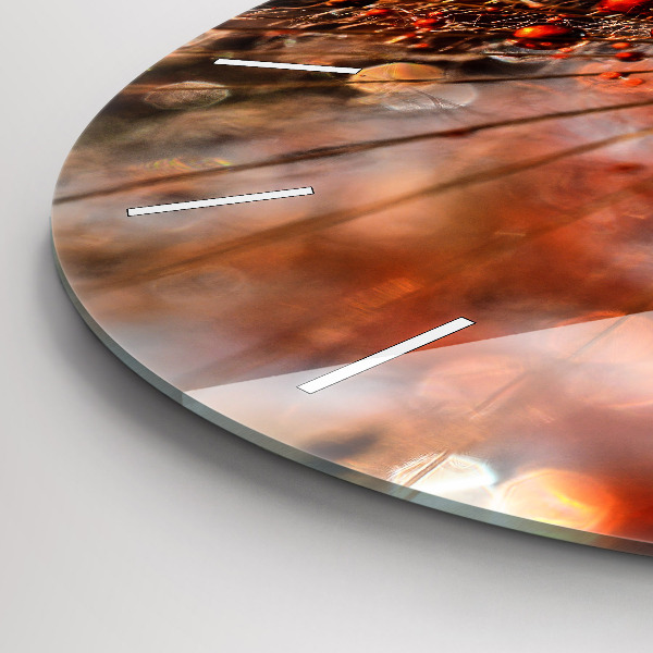 Zegar ścienny okrągły Dmuchawiec z rosą