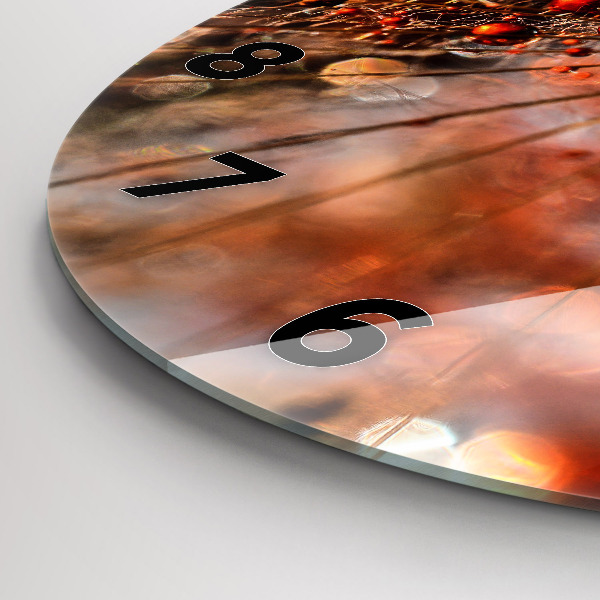 Zegar ścienny okrągły Dmuchawiec z rosą