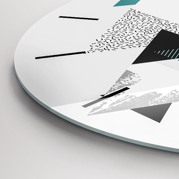 Zegar ścienny okrągły Wzór geometryczny