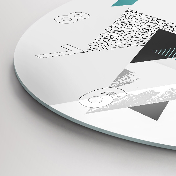 Zegar ścienny okrągły Wzór geometryczny