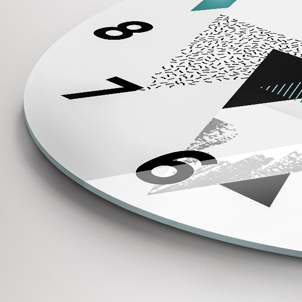 Zegar ścienny okrągły Wzór geometryczny