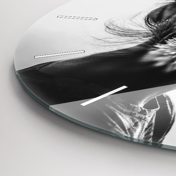 Zegar ścienny okrągły Portret kobiety