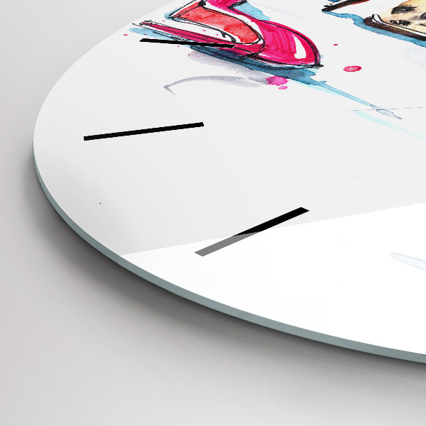 Zegar ścienny okrągły Element kobiecości