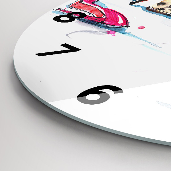 Zegar ścienny okrągły Element kobiecości