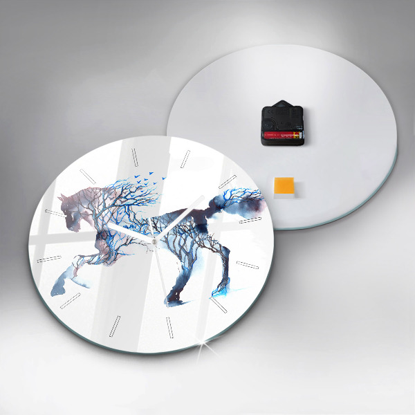 Zegar ścienny okrągły Natura zwierzęcia