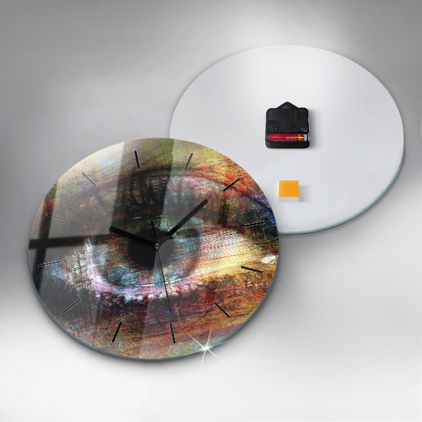 Zegar ścienny okrągły Sztuka uliczna Oko