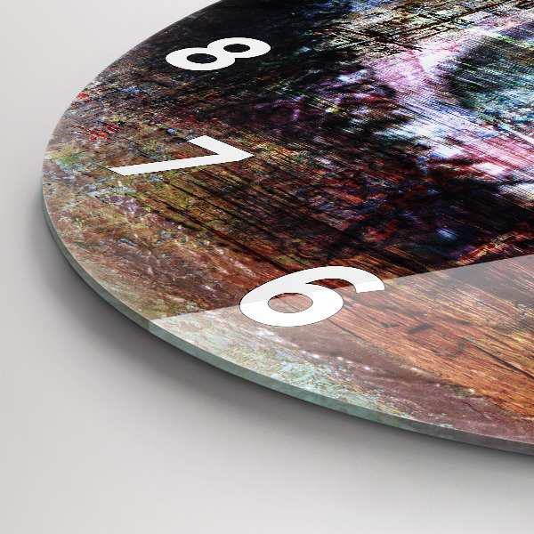 Zegar ścienny okrągły Sztuka uliczna Oko